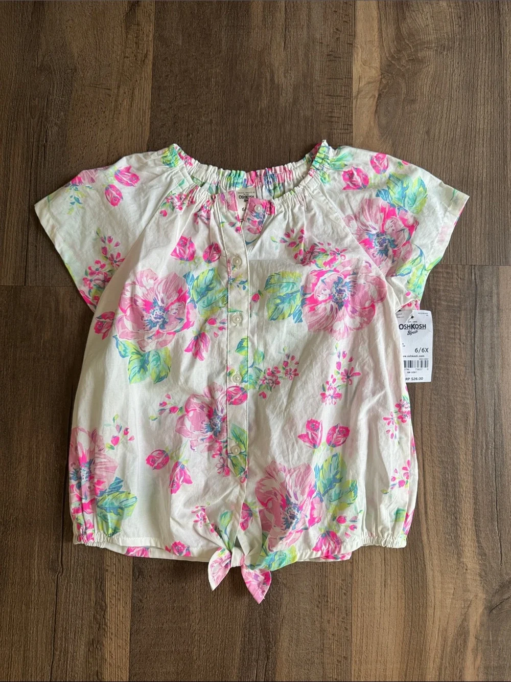 Oshkosh Floral button up top